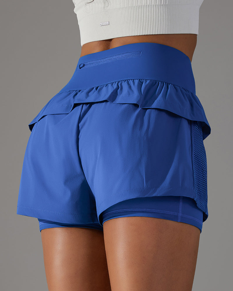 Customize Label High Waist Women Lined Pocket Running Shorts XS-XL