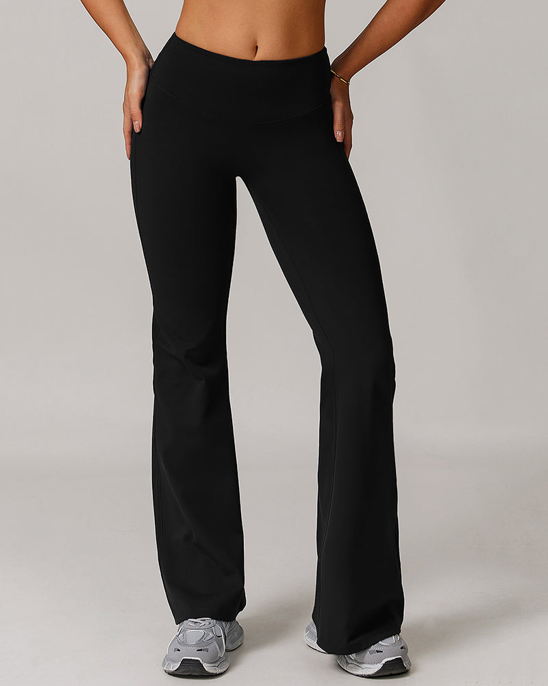 Women LOGO Customized Wide Leg Running Sports Pants S-XL