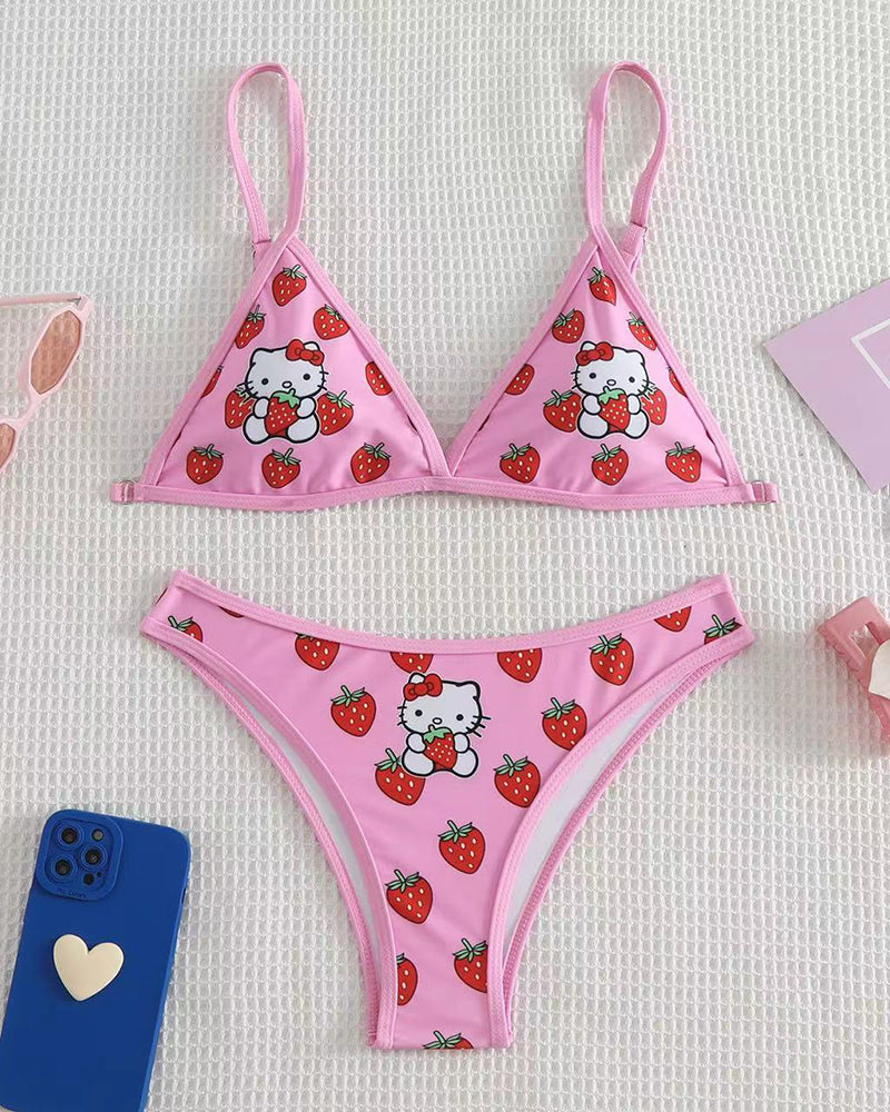 Hello Kitty Cute Beach Sexy Bikini Set S-XL