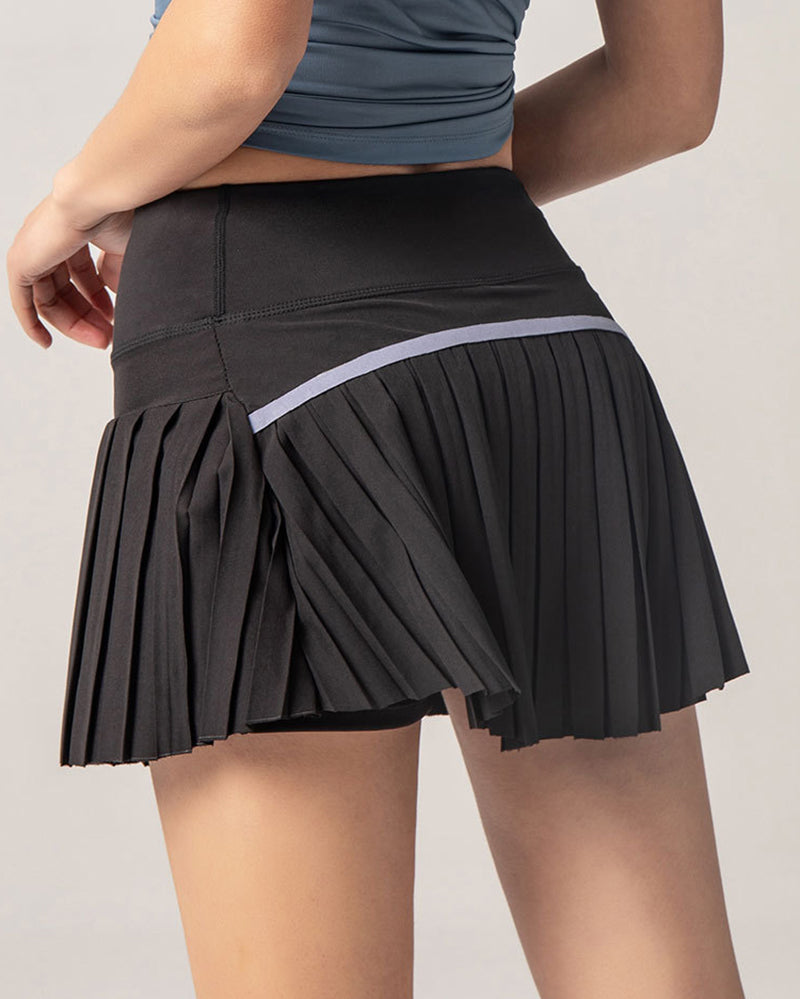 OEM&ODM Logo High Waist Lined Women Tennis Golf Pleated Skirts XS-2XL