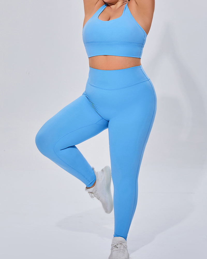 Women Breathable High Elastic Plus Size Yoga Pants Sets S-3XL