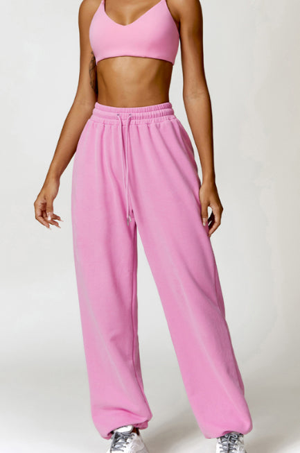 Women Comfort Running Casual Wide Leg Loose Sweatpants S-XL
