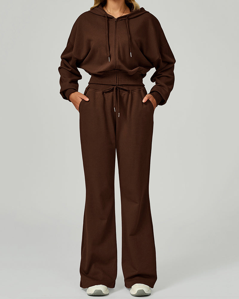 Women OEM High Waist Loose Wide Leg Sweatpants Sports Pants S-XL