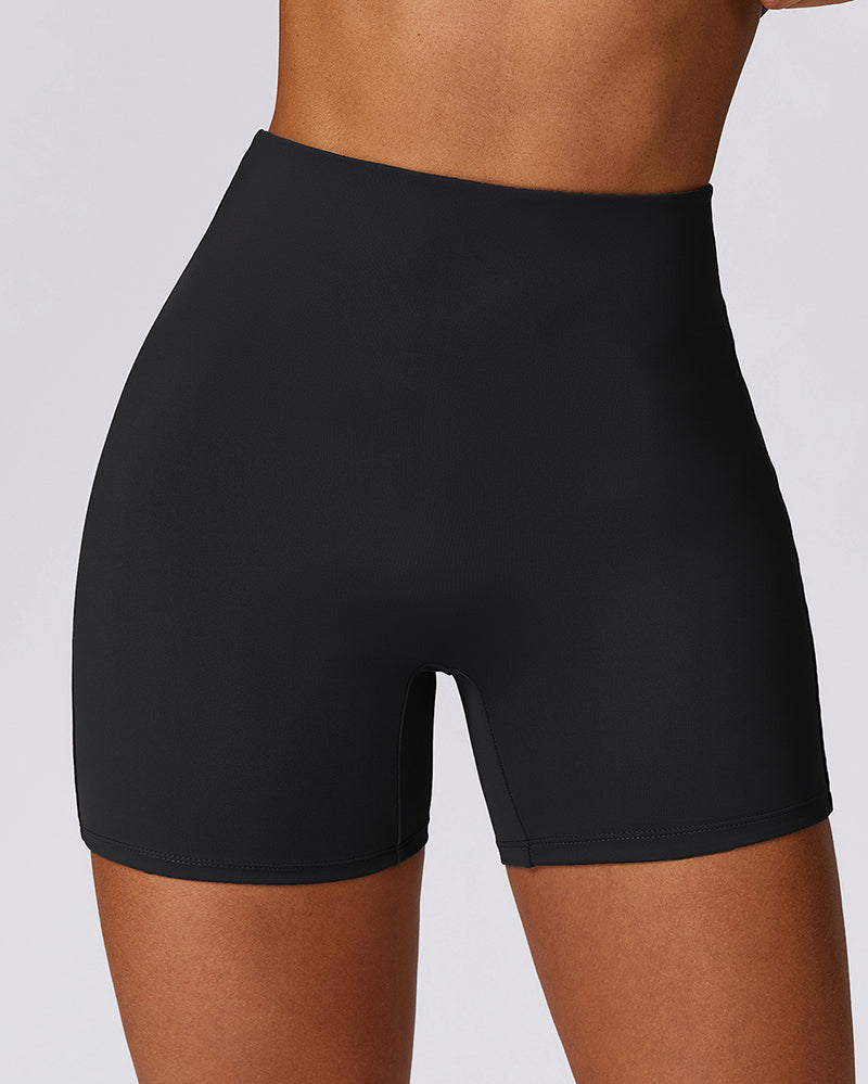 Women Hip Lift High Wasit Slim Fitness Shorts S-XL