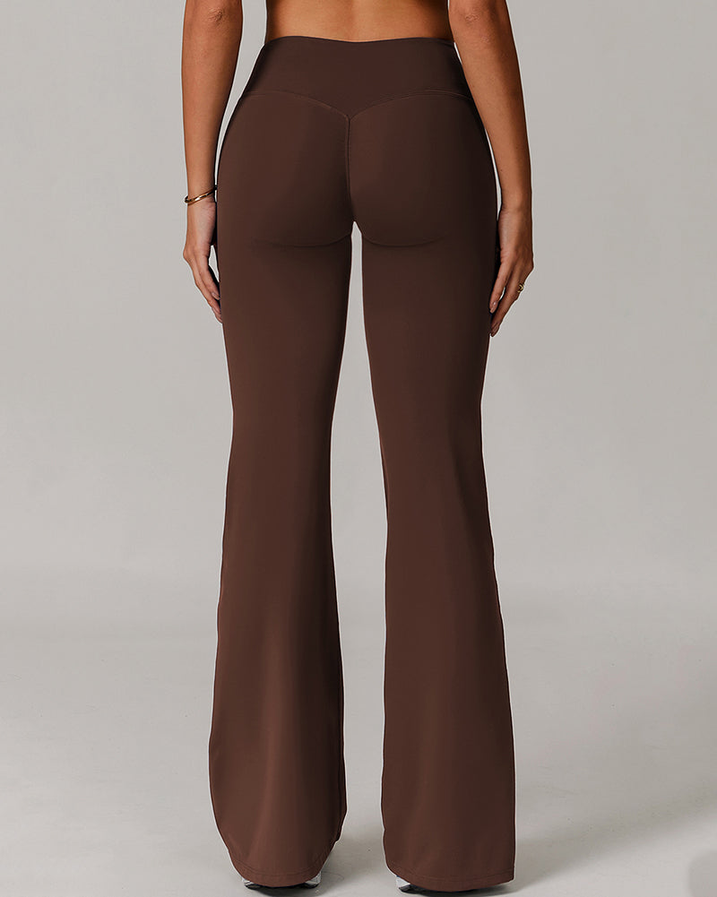 Women LOGO Customized Wide Leg Running Sports Pants S-XL