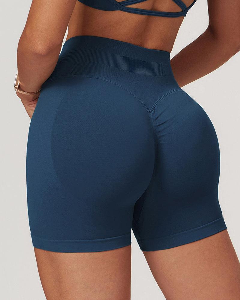 Women Hips Lift High Waist Sports Yoga Sports Shorts S-XL