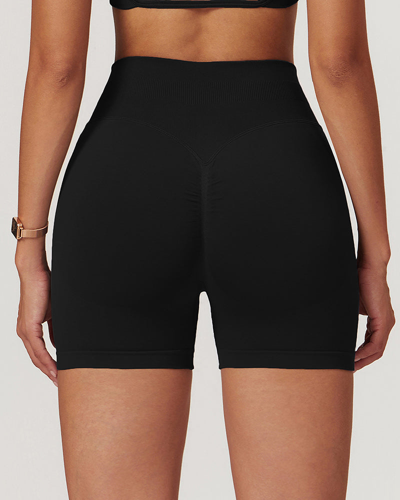 Women Hips Lift High Waist Sports Yoga Sports Shorts S-XL