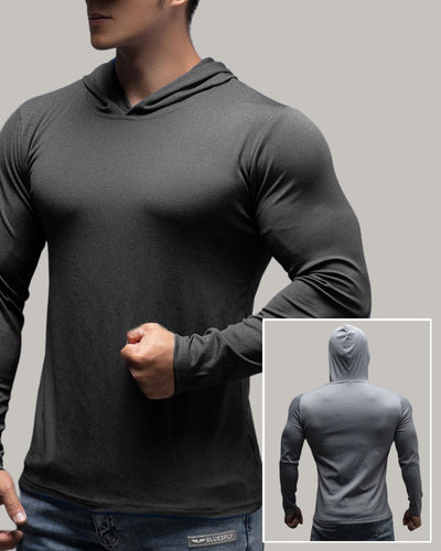 Casual Training Fitness Long Sleeve Men's Hooded Sweatshirt M-3XL