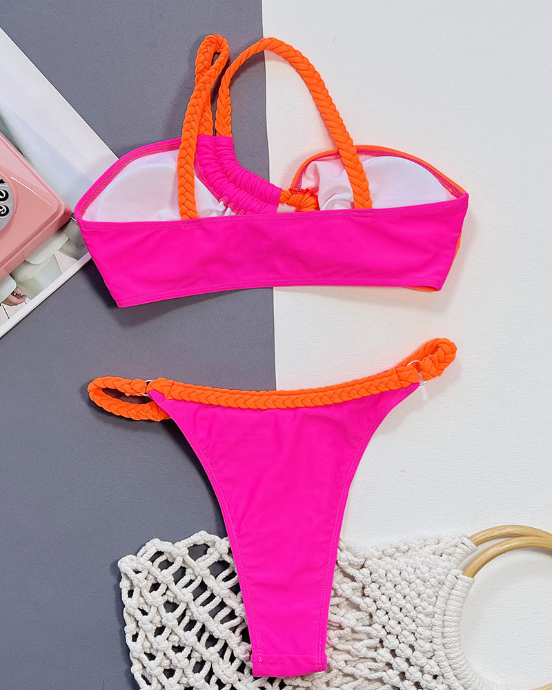 Colorblock Women Wholesale New Sexy Bikini S-L