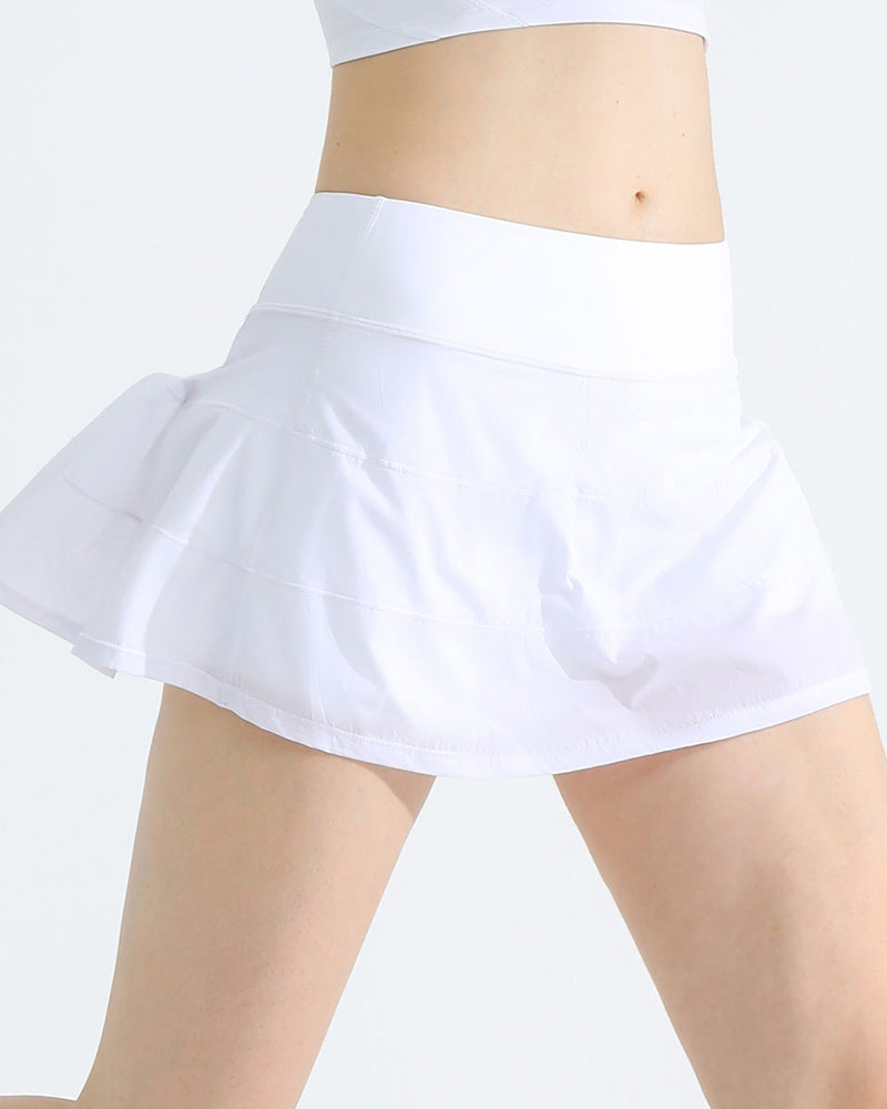 China Factory High Quality Women Lined Tennis Golf Workout Pleated Skirt S-XL