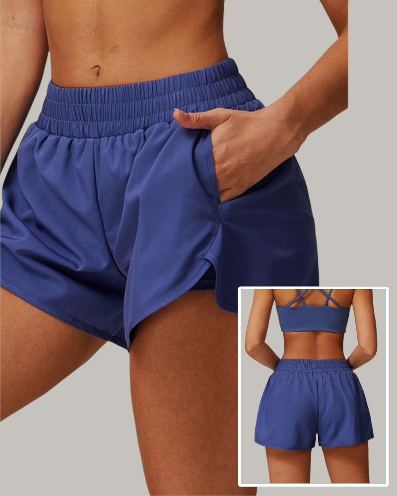 OEM Services Women Quickly Drying Lined Running Training Shorts S-XL