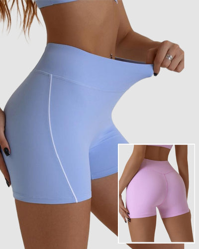 Women Quickly Drying Hips Lift Running Sports Shorts S-XL