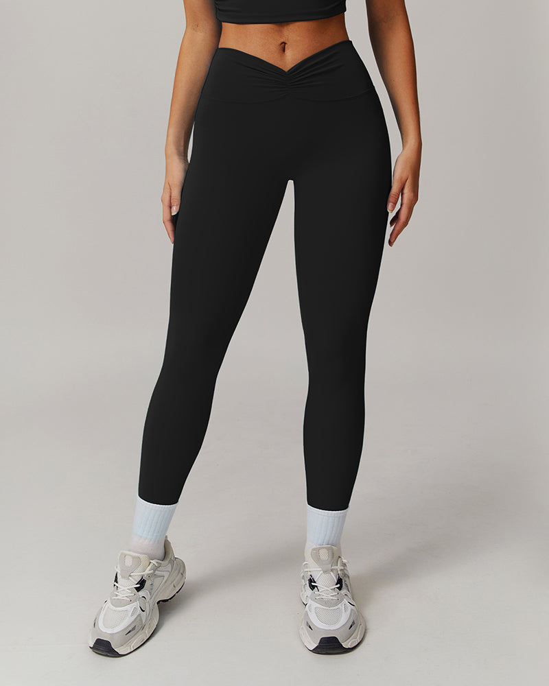 OEM Logo Customized Women High Waist Leggings Wide Leg Pants Sports Wear S-XL