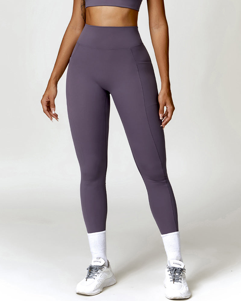 Wholesale OEM ODM Women Gym Solid Color Workout Pants S-XL