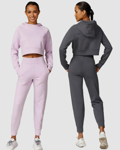 Fashion Wholesale Running Hoodies Top Pants Sets Yoga Two-piece Sets S-XL