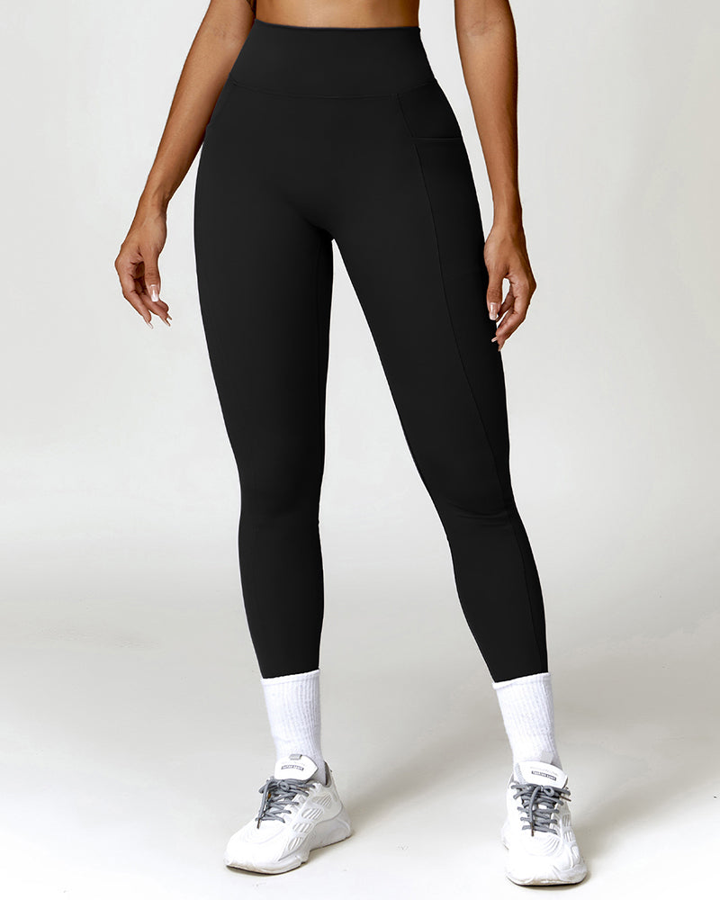 Wholesale OEM ODM Women Gym Solid Color Workout Pants S-XL