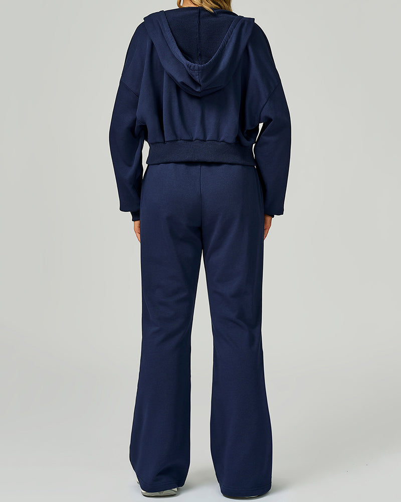 Women OEM High Waist Loose Wide Leg Sweatpants Sports Pants S-XL