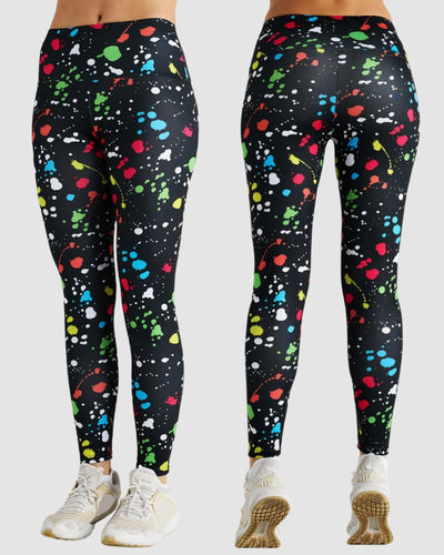 Woman Dot Graffiti Print Fitness Wholesale Leggings Pants S-2XL