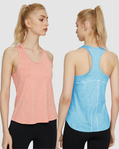 Women Loose Sleeveless Sports Vest Quickly Drying Breathable Vest S-XL