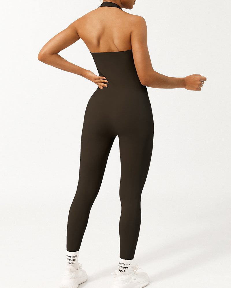 Woman Tighten Waist Yoga Jumpsuit S-XL