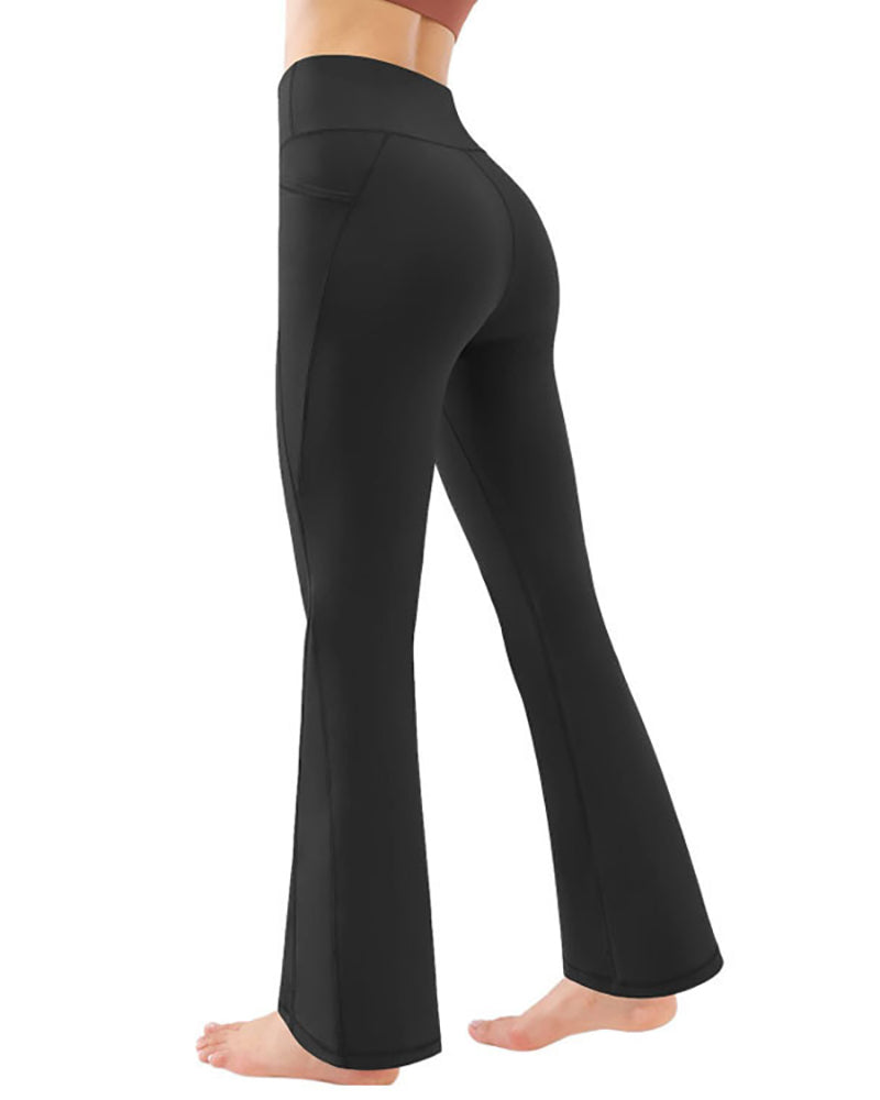 New High Waist Women Sports Wide Leg Running Pants S-2XL