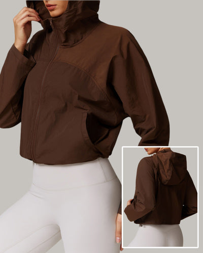 Wholesale Outdoor Long Sleeve Running Loose Sports Women Coat S-XL