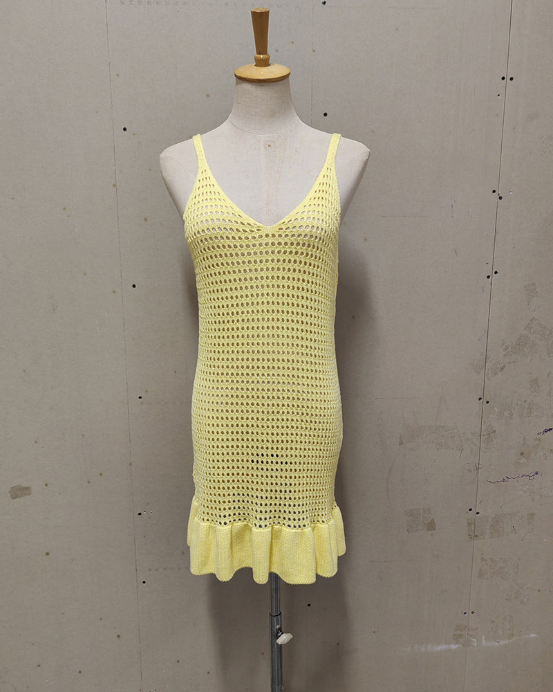 Vacation Women Beach Knitted Dress One Size