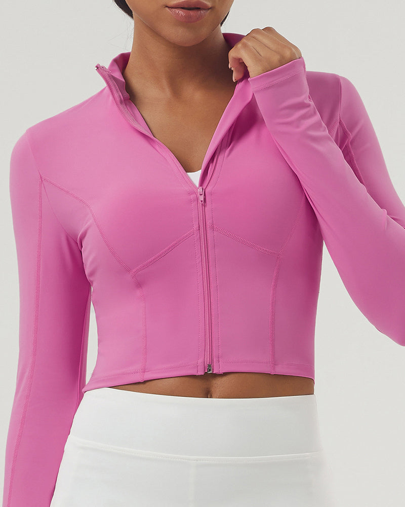 Women Wholesale Long Sleeve Running Yoga Coat S-XL