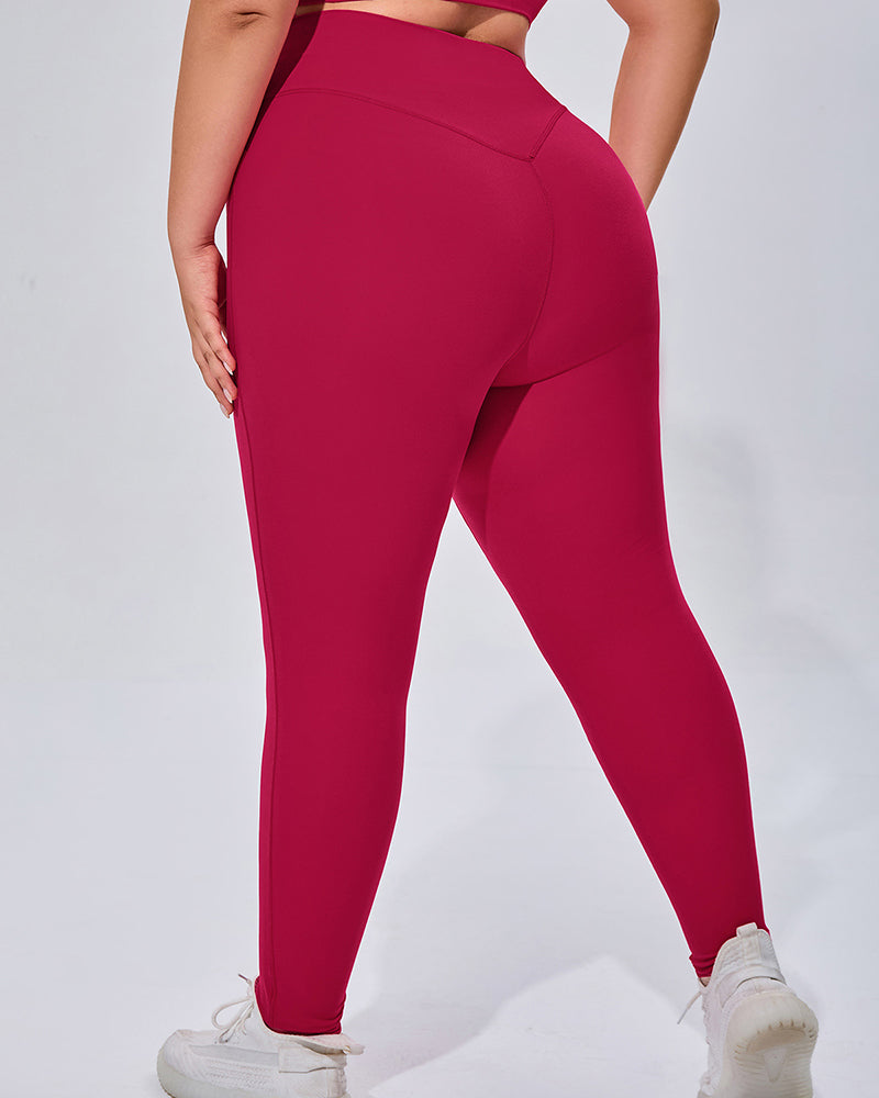 Women High Waist Breathable Plus Size Sports Pants S-3XL