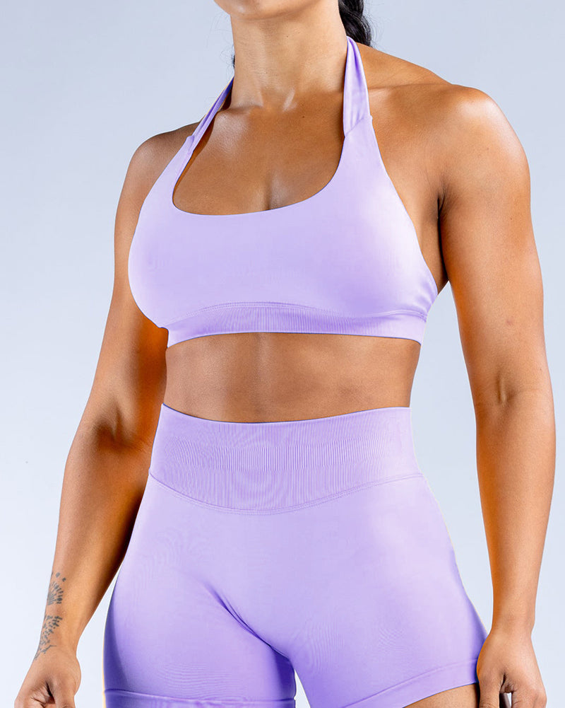 Wholesale Women Halter Neck Seamless Yoga Sports Bra XS-XL