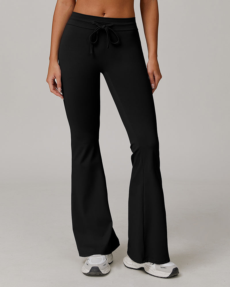 OEM Women Sun Protection Wide Leg High Waist Breathable Sports Pants S-XL