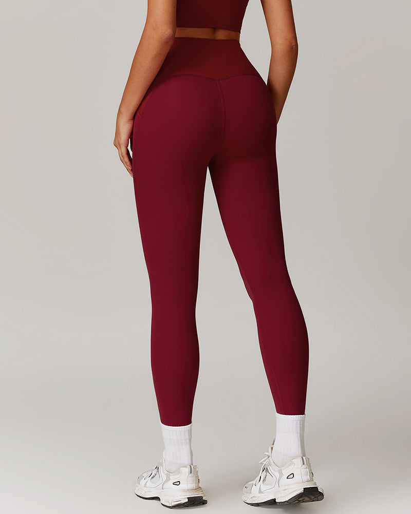 Woman High Waist Winter Patchwork Running Fitness Hips Lift Yoga Leggings Pants S-XL