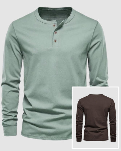 Hot Sale Button Neck Long Sleeve Sweatshirt S-3XL