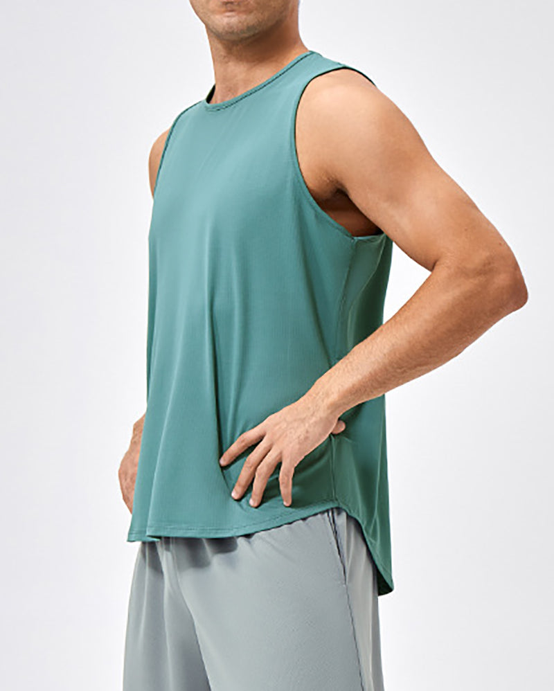 Wholesale OEM ODM Short Sleeve Breathable Running Vest S-2XL