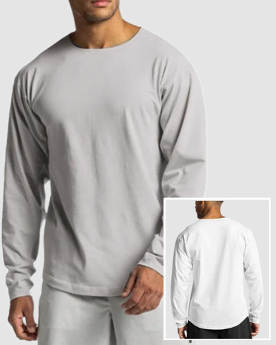 Men's Crew Neck Long Sleeve Fashion Basic Sweatshirt M-2XL