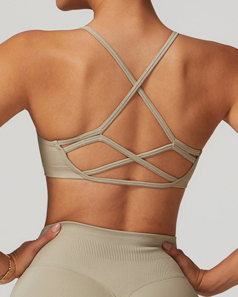 Back Criss Cross Women Sports Bra S-XL