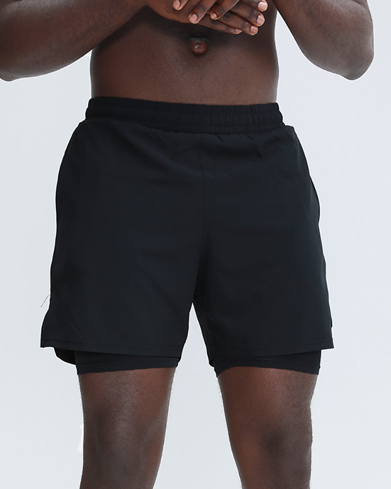 Summer Lined Fitness Running Quick Drying Sports Men&