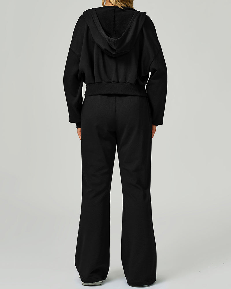Women OEM High Waist Loose Wide Leg Sweatpants Sports Pants S-XL