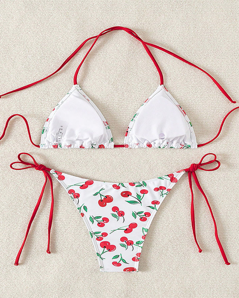 Printed Wholesale Girl Beach Bikini Set XS-L