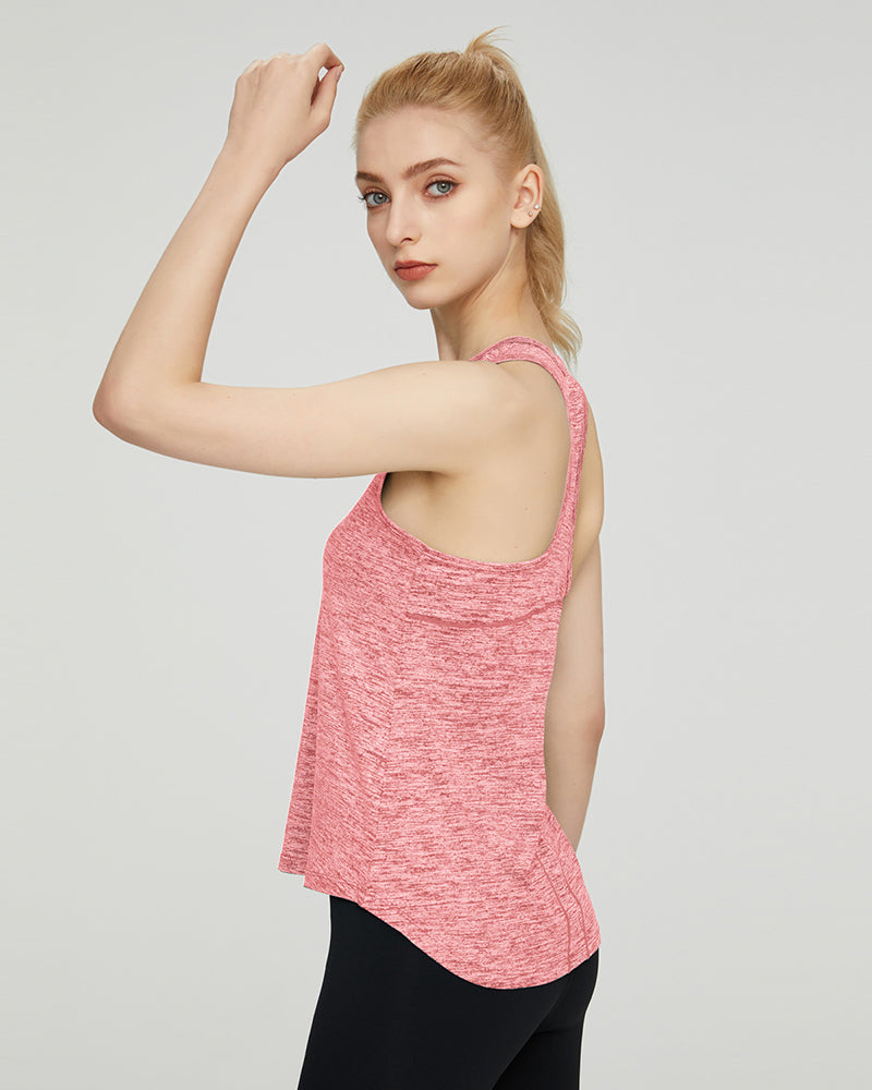 Women Loose Sleeveless Sports Vest Quickly Drying Breathable Vest S-XL