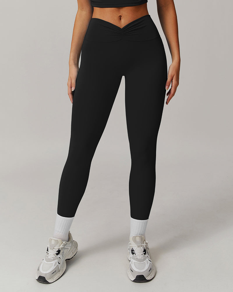 OEM Logo Customized Women High Waist Leggings Wide Leg Pants Sports Wear S-XL