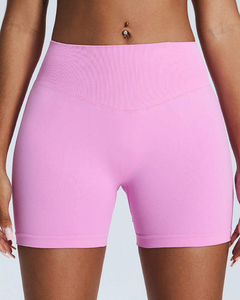 Popular Women Hips Lift Seamless Quick Drying Workout GYM Shorts S-XL