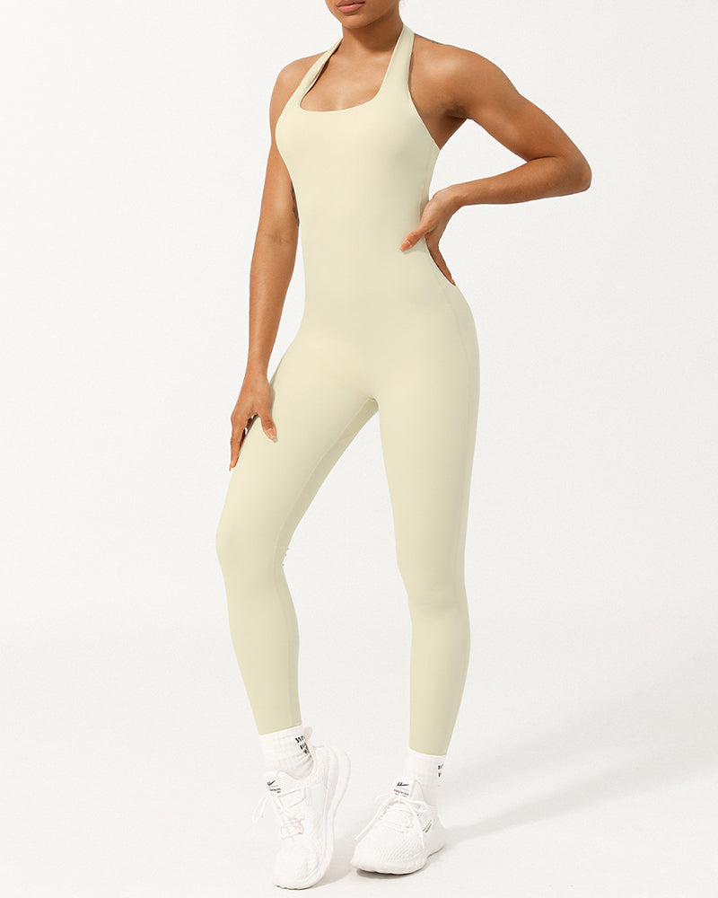 Woman Tighten Waist Yoga Jumpsuit S-XL