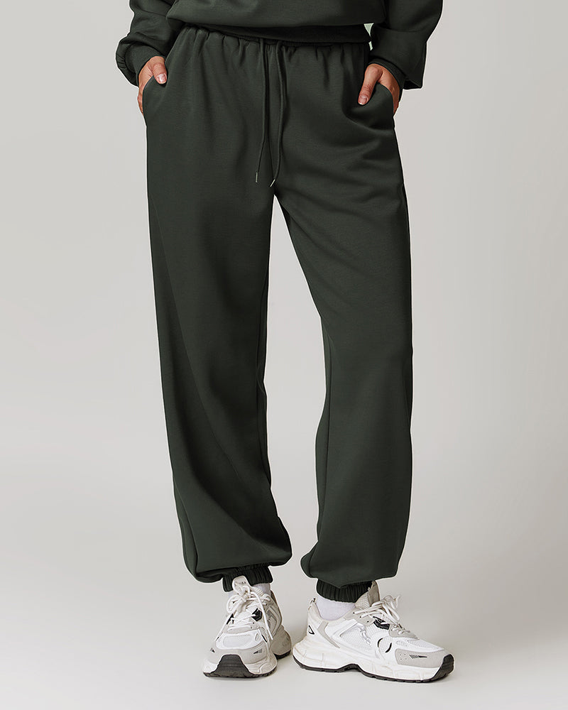 New High Waisted Casual Loose Sweatpants Straight Leg Sports Trousers S-XL