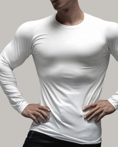 Muscle Exercise Leisure Running Fitness Training Solid Color Elasticity Quick Drying Tight Fitting Long Sleeve T-shirt M-3XL