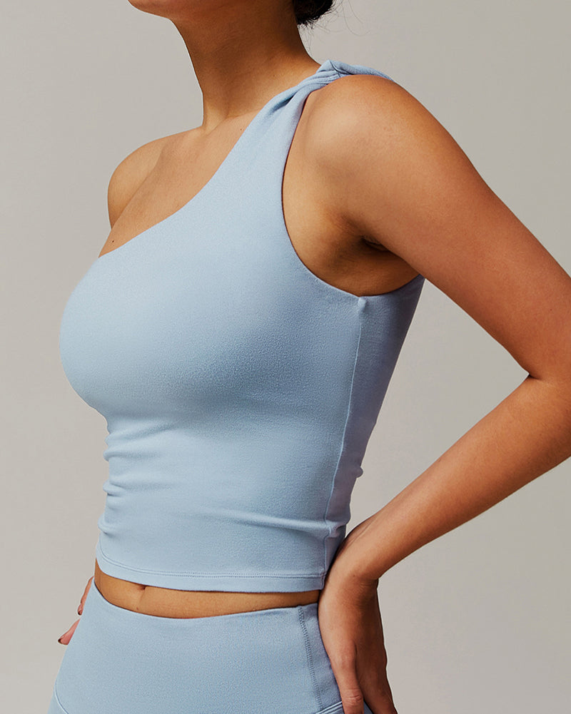 Women LOGO Customized Slash Neck Sports Fitness Running Vest S-XL