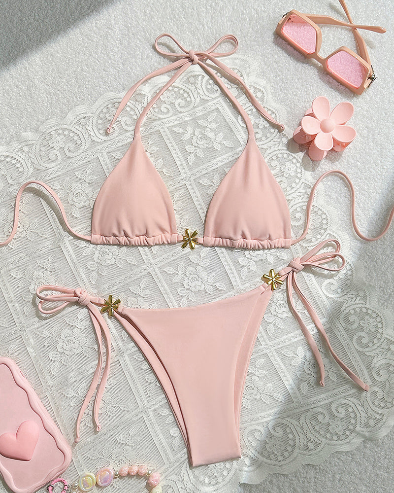 Wholesale Women Pink Cute Girl Swimming Wear