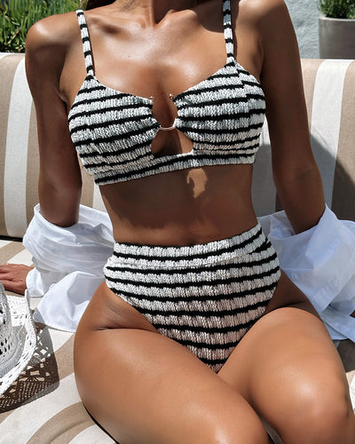 Black White Women New Fashion Bikini Set S-L