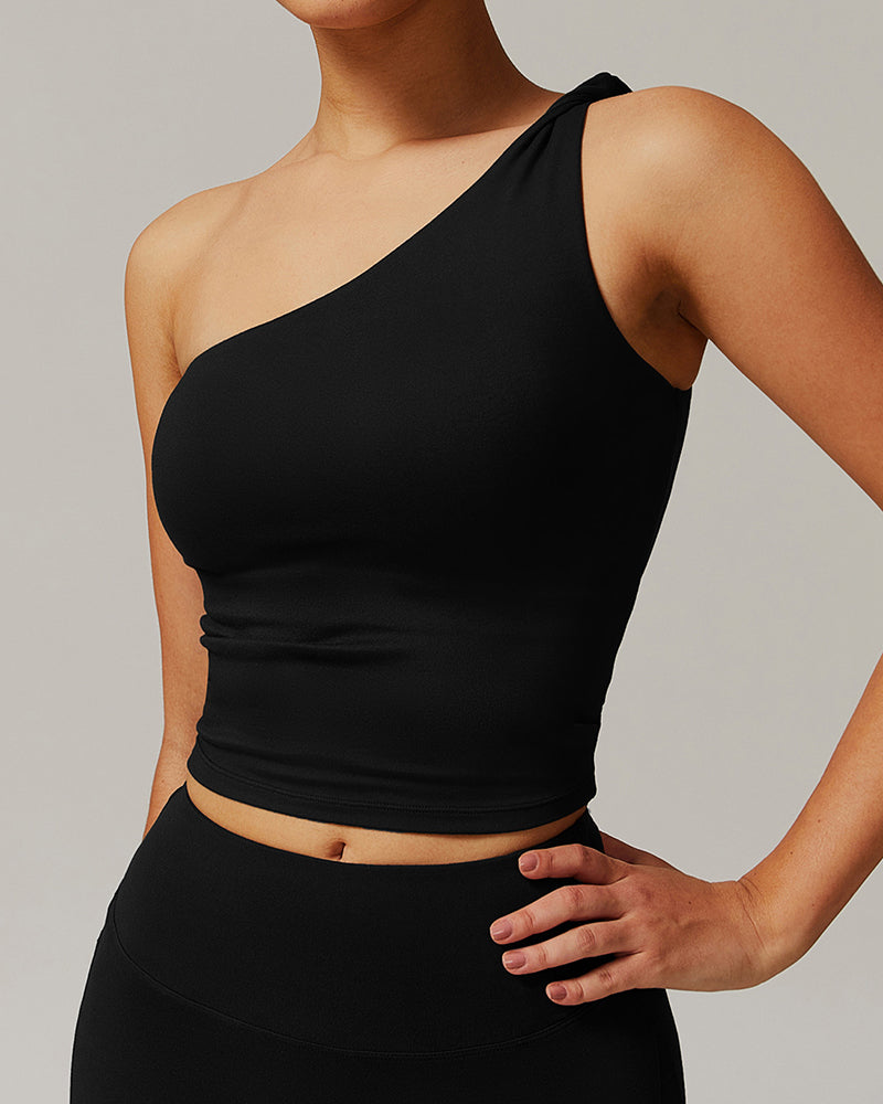 Women LOGO Customized Slash Neck Sports Fitness Running Vest S-XL