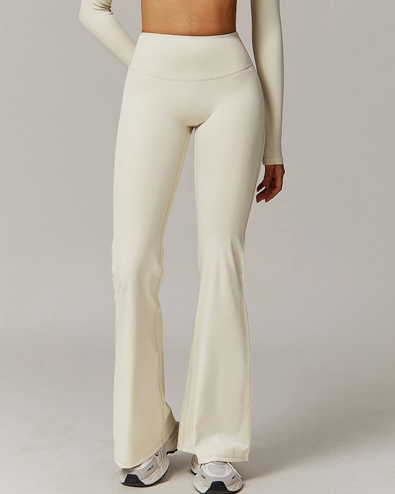 Women LOGO Customized Wide Leg Running Sports Pants S-XL